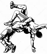 Image result for Wrestling Drawing Black and White