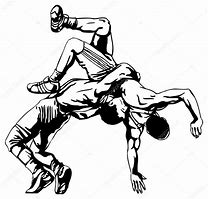 Image result for Wrestling Clip Art Black White