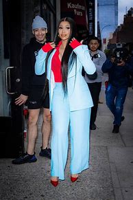 Image result for Cardi B Suit