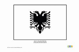 Image result for Albania Flag Coloring Page