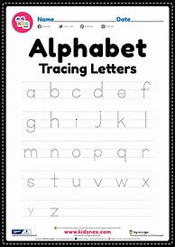 Image result for Kindergarten Letter Tracing