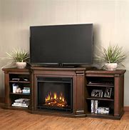 Image result for TV Console with Fireplace and Coffee Table