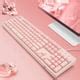 Image result for Light-Up Keyboard Pink Wireless