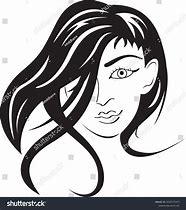 Image result for Black and White Female Face Portraits