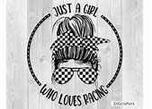 Image result for Messy Bun Racing SVG