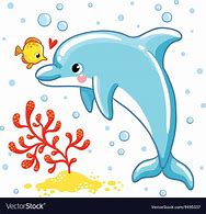 Image result for Cute Cartoon Baby Dolphin