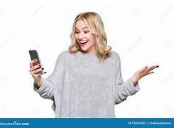 Image result for Smirking Woman Looking at Phone