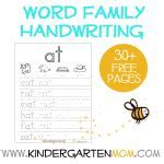 Image result for Free Printable Word Family Books