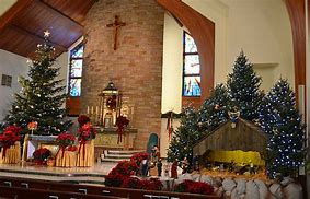 Image result for Church Sanctuary Christmas Decorations