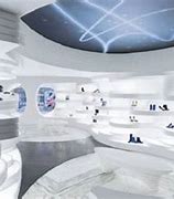 Image result for Futuristic SNEAKER Store
