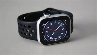 Image result for Apple Watch Silver Frame Black Watch