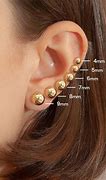 Image result for 5Mm Stud Earrings Actual Size