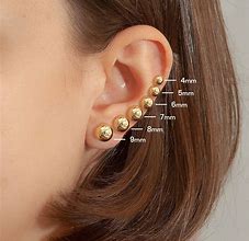 Image result for 3Mm Stud Earrings