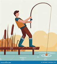 Image result for Pier Fishing Clip Art