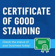 Image result for Sample Certificate of Good Standing