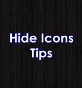 Image result for hide inactive icons
