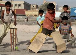 Image result for Children Playing Cricket