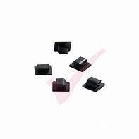 Image result for Self Adhesive Cable Clips Black