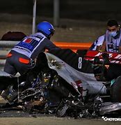 Image result for Grosjean Crash in Abu Dabi