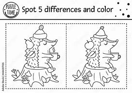 Image result for Fall Printable Spot the Difference