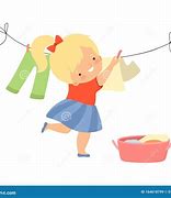 Image result for Hanging Clothes Cartoon