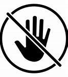 Image result for Don't Touch Icon