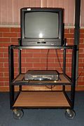Image result for White Rolling TV Cart