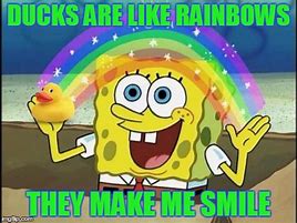 Image result for Spongebob SquarePants Rainbow Meme