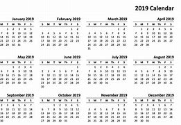 Image result for 2019 Calendar Printable Free