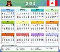 Image result for 2020 calendars with holiday canadian