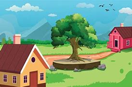 Image result for Mountain Village Cartoon