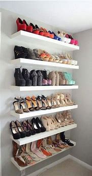 Image result for DIY Shoe Shelves