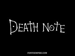Image result for Death Note Text
