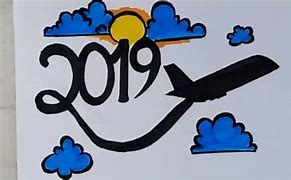 Image result for New Year 2019 Drawing