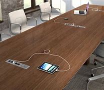 Image result for Conference Table with Power Outlets