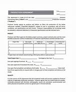 Image result for Production Agreement Contract
