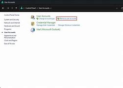 Image result for Delete Microsoft Account in Control Panel