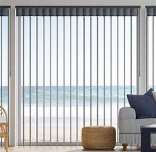 Image result for Vertical Blinds with Sheer Covering