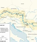 Image result for Printable Map of Danube River