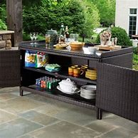 Image result for Outdoor Serving Table with Storage