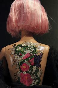 Image result for Tokidoki Barbie Back Tattoo