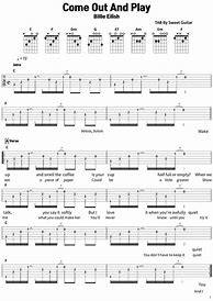 Image result for Come Out and Play Guitar Tab