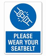 Image result for Child Seat Belt Sign