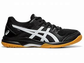 Image result for Asics Black and White Volleyball Shoes