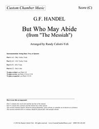 Image result for But Who May Abide Handel IMSLP