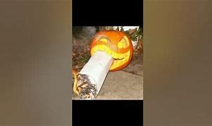 Image result for Pumpkin Smoking Cigarettes Meme