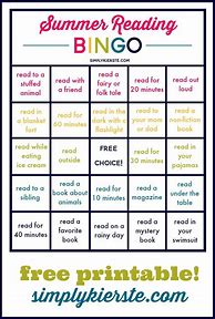 Image result for Reading Bingo Challenge