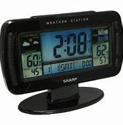 Image result for Weather Station Clock Atomic Wireless
