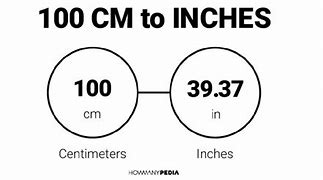 Image result for 100 Cm to Inches