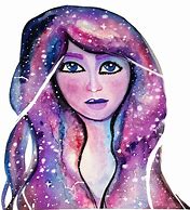 Image result for Black Galaxy Girl Drawing